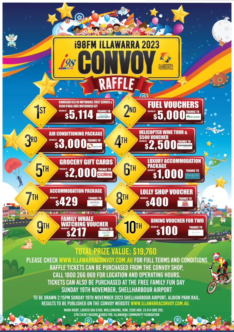 i98FM Illawarra Convoy Raffle