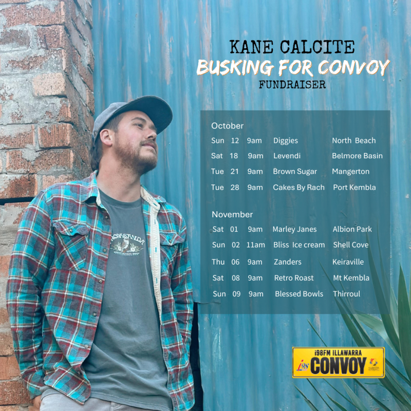 Kane Calcite Busking For Convoy Fundraiser