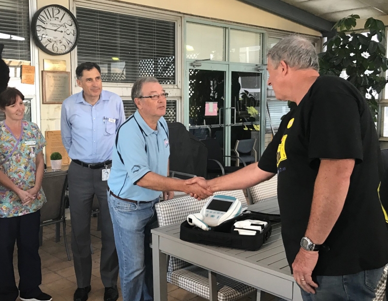 Convoy funds new portable bladder scanner for cancer patients at Port Kembla Hospital