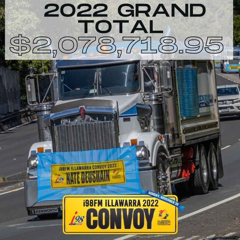 2022 i98FM Illawarra Convoy raises over 2 million dollars!