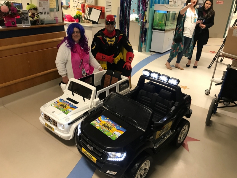 New wheels for the kids at the Children’s ward, Wollongong Public Hospital