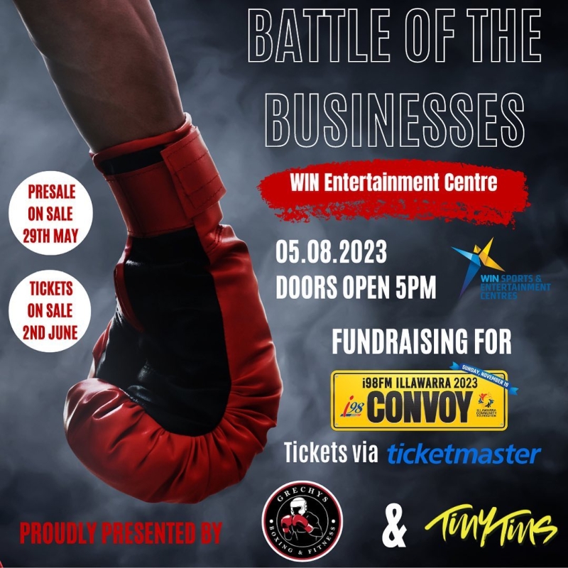 Grechy’s Boxing & Tiny Tins present The Battle of The Businesses Boxing