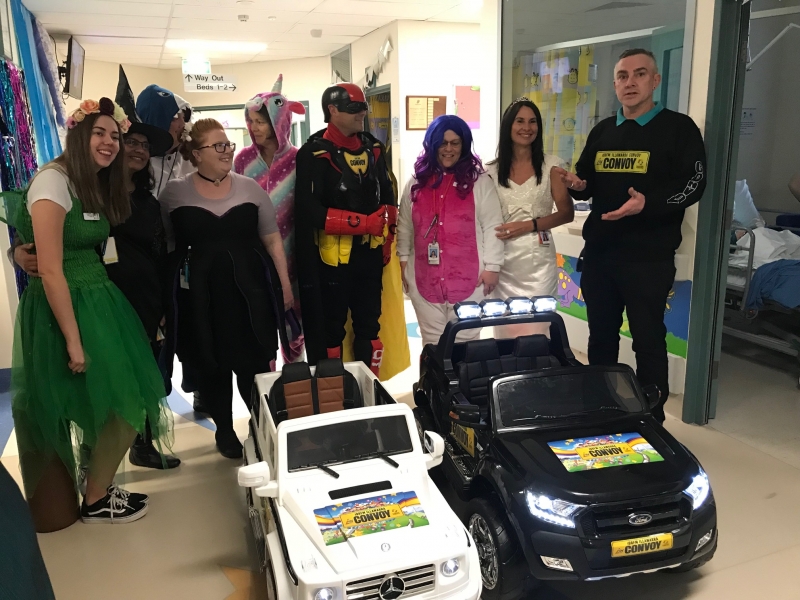 Convoy funds new wheels for the kids ward!